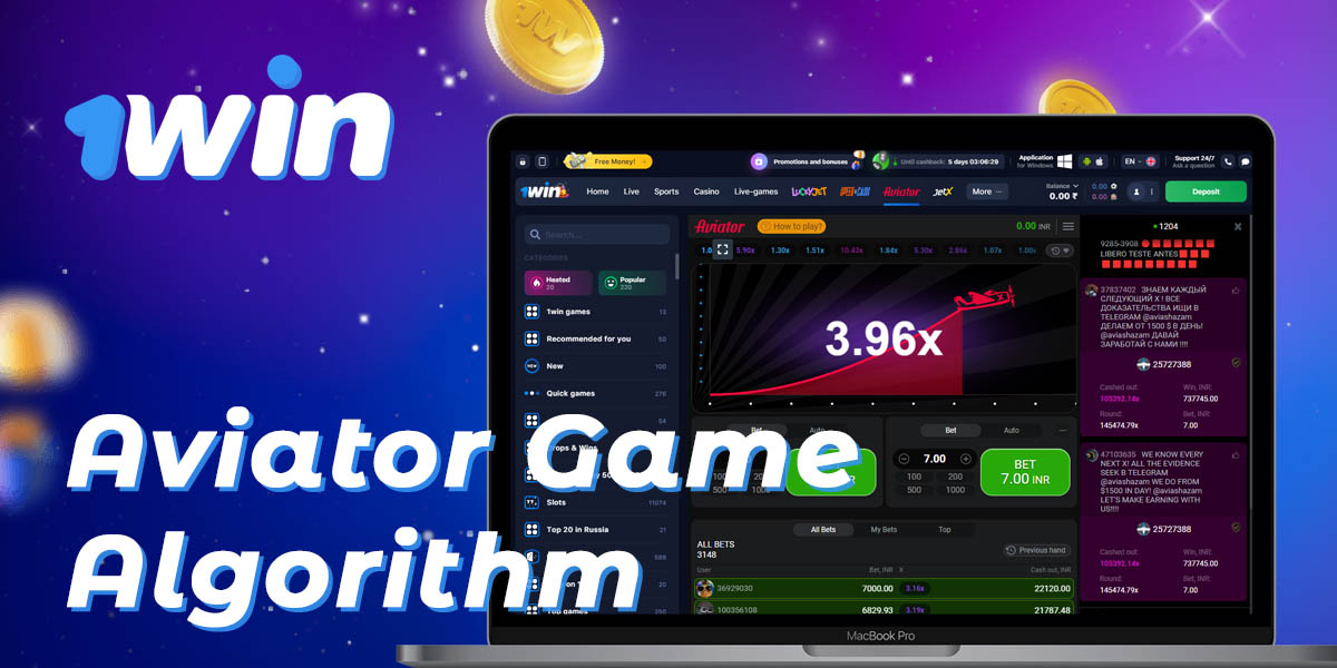 How the Aviator game algorithm works available on 1Win India